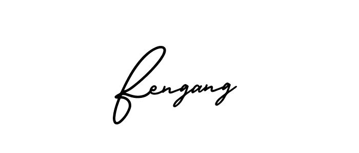 Also we have Fengang name is the best signature style. Create professional handwritten signature collection using AmerikaSignatureDemo-Regular autograph style. Fengang signature style 3 images and pictures png