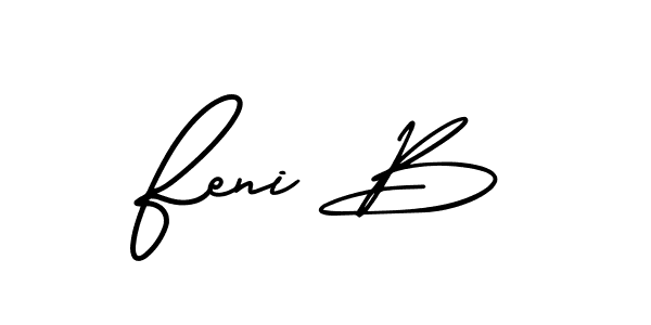 Also You can easily find your signature by using the search form. We will create Feni B name handwritten signature images for you free of cost using AmerikaSignatureDemo-Regular sign style. Feni B signature style 3 images and pictures png