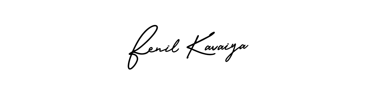 if you are searching for the best signature style for your name Fenil Kavaiya. so please give up your signature search. here we have designed multiple signature styles  using AmerikaSignatureDemo-Regular. Fenil Kavaiya signature style 3 images and pictures png