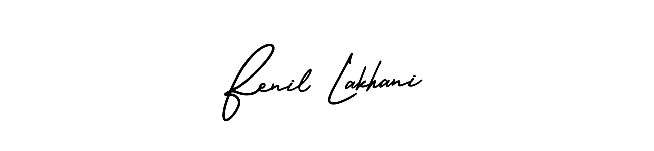 Make a short Fenil Lakhani signature style. Manage your documents anywhere anytime using AmerikaSignatureDemo-Regular. Create and add eSignatures, submit forms, share and send files easily. Fenil Lakhani signature style 3 images and pictures png
