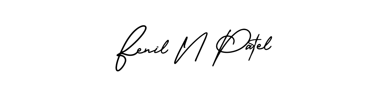 Make a beautiful signature design for name Fenil N Patel. Use this online signature maker to create a handwritten signature for free. Fenil N Patel signature style 3 images and pictures png
