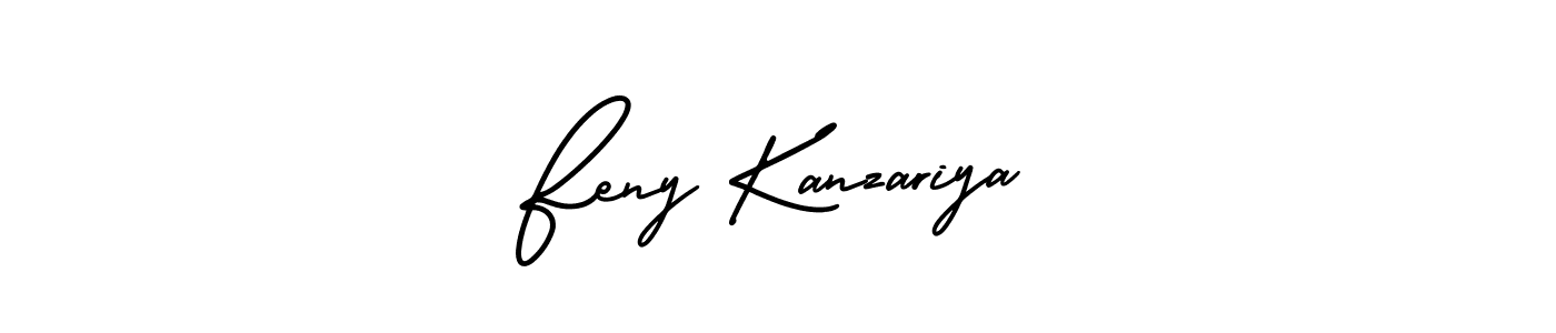 if you are searching for the best signature style for your name Feny Kanzariya. so please give up your signature search. here we have designed multiple signature styles  using AmerikaSignatureDemo-Regular. Feny Kanzariya signature style 3 images and pictures png