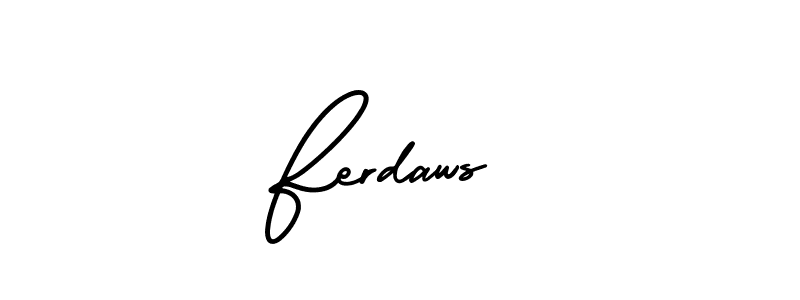 if you are searching for the best signature style for your name Ferdaws . so please give up your signature search. here we have designed multiple signature styles  using AmerikaSignatureDemo-Regular. Ferdaws  signature style 3 images and pictures png