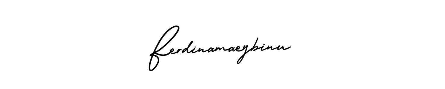 Create a beautiful signature design for name Ferdinamaeybinu. With this signature (AmerikaSignatureDemo-Regular) fonts, you can make a handwritten signature for free. Ferdinamaeybinu signature style 3 images and pictures png