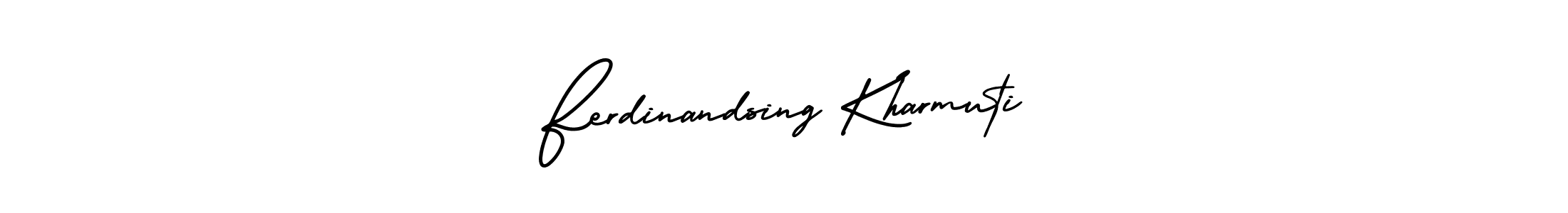 This is the best signature style for the Ferdinandsing Kharmuti name. Also you like these signature font (AmerikaSignatureDemo-Regular). Mix name signature. Ferdinandsing Kharmuti signature style 3 images and pictures png