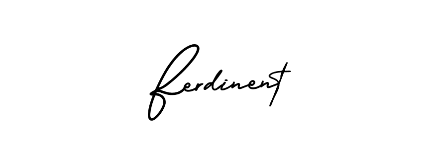 Create a beautiful signature design for name Ferdinent. With this signature (AmerikaSignatureDemo-Regular) fonts, you can make a handwritten signature for free. Ferdinent signature style 3 images and pictures png