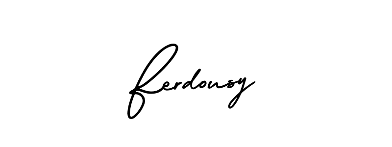 Also we have Ferdousy name is the best signature style. Create professional handwritten signature collection using AmerikaSignatureDemo-Regular autograph style. Ferdousy signature style 3 images and pictures png