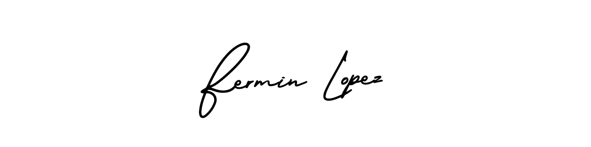 Design your own signature with our free online signature maker. With this signature software, you can create a handwritten (AmerikaSignatureDemo-Regular) signature for name Fermin Lopez. Fermin Lopez signature style 3 images and pictures png