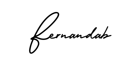 Practice writing Fernandab with the flow of AmerikaSignatureDemo-Regular lettering. A fantastic source of inspiration for developing your personal signature style. Fernandab signature style 3 images and pictures png