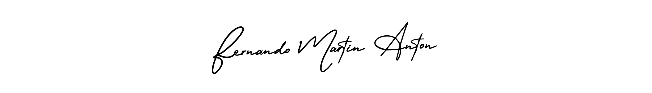 Create a beautiful signature design for name Fernando Martin Anton. With this signature (AmerikaSignatureDemo-Regular) fonts, you can make a handwritten signature for free. Fernando Martin Anton signature style 3 images and pictures png