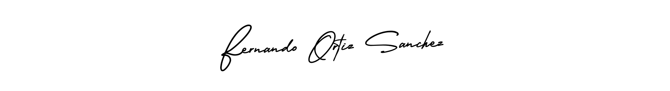 How to make Fernando Ortiz Sanchez name signature. Use AmerikaSignatureDemo-Regular style for creating short signs online. This is the latest handwritten sign. Fernando Ortiz Sanchez signature style 3 images and pictures png