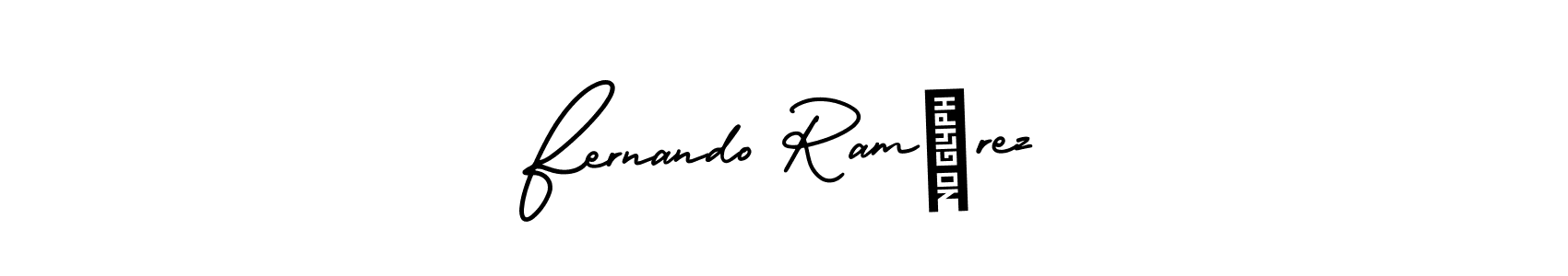 It looks lik you need a new signature style for name Fernando Ramírez. Design unique handwritten (AmerikaSignatureDemo-Regular) signature with our free signature maker in just a few clicks. Fernando Ramírez signature style 3 images and pictures png