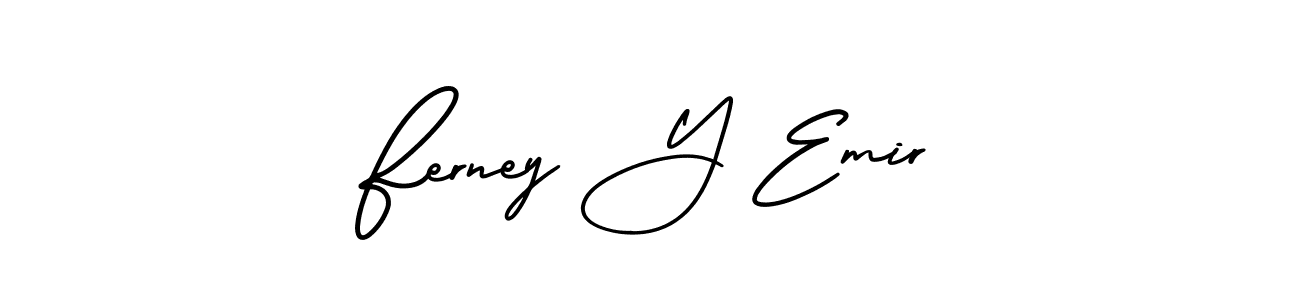 Once you've used our free online signature maker to create your best signature AmerikaSignatureDemo-Regular style, it's time to enjoy all of the benefits that Ferney Y Emir name signing documents. Ferney Y Emir signature style 3 images and pictures png