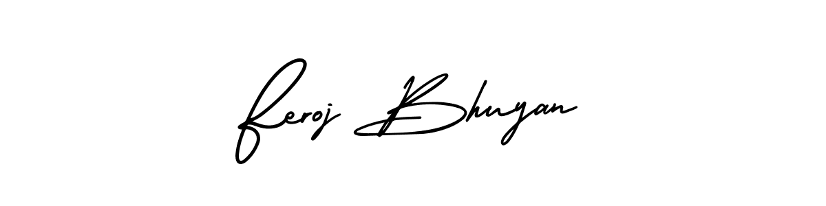 Make a short Feroj Bhuyan signature style. Manage your documents anywhere anytime using AmerikaSignatureDemo-Regular. Create and add eSignatures, submit forms, share and send files easily. Feroj Bhuyan signature style 3 images and pictures png