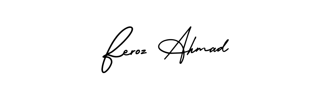 How to make Feroz Ahmad signature? AmerikaSignatureDemo-Regular is a professional autograph style. Create handwritten signature for Feroz Ahmad name. Feroz Ahmad signature style 3 images and pictures png