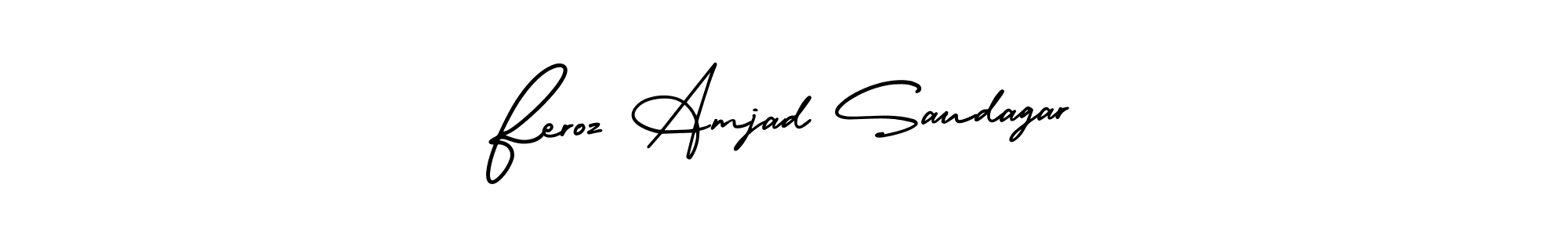 It looks lik you need a new signature style for name Feroz Amjad Saudagar. Design unique handwritten (AmerikaSignatureDemo-Regular) signature with our free signature maker in just a few clicks. Feroz Amjad Saudagar signature style 3 images and pictures png