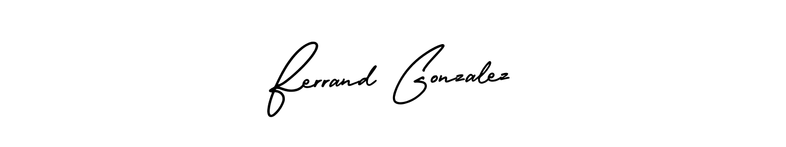 How to make Ferrand Gonzalez name signature. Use AmerikaSignatureDemo-Regular style for creating short signs online. This is the latest handwritten sign. Ferrand Gonzalez signature style 3 images and pictures png