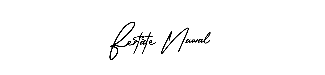 Similarly AmerikaSignatureDemo-Regular is the best handwritten signature design. Signature creator online .You can use it as an online autograph creator for name Fertate Nawal. Fertate Nawal signature style 3 images and pictures png