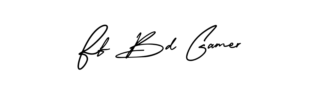 It looks lik you need a new signature style for name Ff Bd Gamer. Design unique handwritten (AmerikaSignatureDemo-Regular) signature with our free signature maker in just a few clicks. Ff Bd Gamer signature style 3 images and pictures png