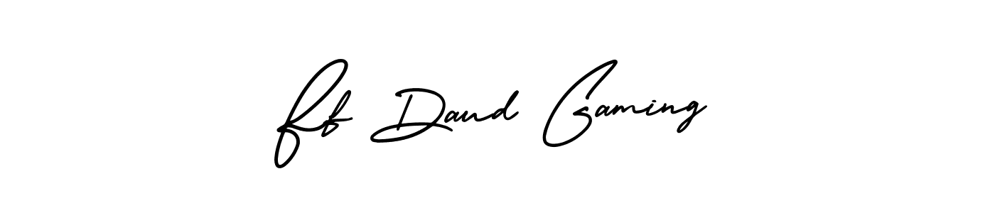 It looks lik you need a new signature style for name Ff Daud Gaming. Design unique handwritten (AmerikaSignatureDemo-Regular) signature with our free signature maker in just a few clicks. Ff Daud Gaming signature style 3 images and pictures png