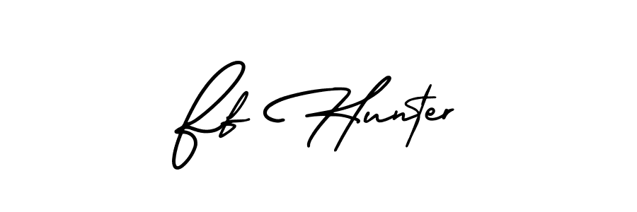 This is the best signature style for the Ff Hunter name. Also you like these signature font (AmerikaSignatureDemo-Regular). Mix name signature. Ff Hunter signature style 3 images and pictures png