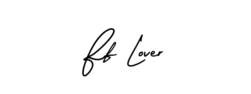 Design your own signature with our free online signature maker. With this signature software, you can create a handwritten (AmerikaSignatureDemo-Regular) signature for name Ff Lover. Ff Lover signature style 3 images and pictures png