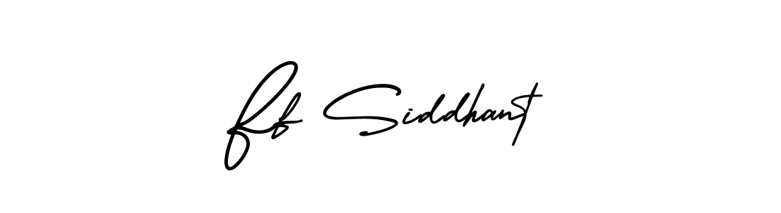 Make a beautiful signature design for name Ff Siddhant. Use this online signature maker to create a handwritten signature for free. Ff Siddhant signature style 3 images and pictures png