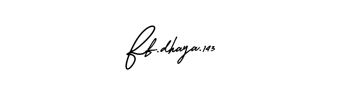 How to make Ff.dhaya.143 signature? AmerikaSignatureDemo-Regular is a professional autograph style. Create handwritten signature for Ff.dhaya.143 name. Ff.dhaya.143 signature style 3 images and pictures png