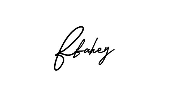 Also You can easily find your signature by using the search form. We will create Ffahey name handwritten signature images for you free of cost using AmerikaSignatureDemo-Regular sign style. Ffahey signature style 3 images and pictures png