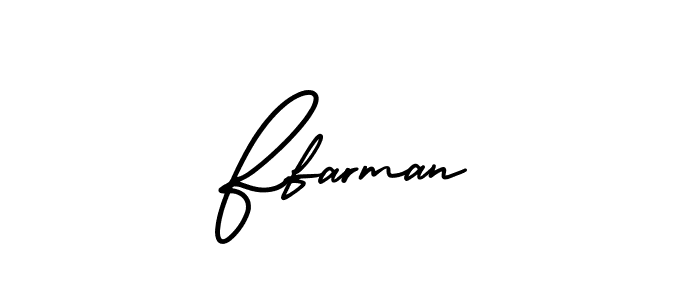 Create a beautiful signature design for name Ffarman. With this signature (AmerikaSignatureDemo-Regular) fonts, you can make a handwritten signature for free. Ffarman signature style 3 images and pictures png