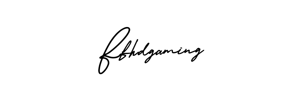 How to make Ffhdgaming signature? AmerikaSignatureDemo-Regular is a professional autograph style. Create handwritten signature for Ffhdgaming name. Ffhdgaming signature style 3 images and pictures png