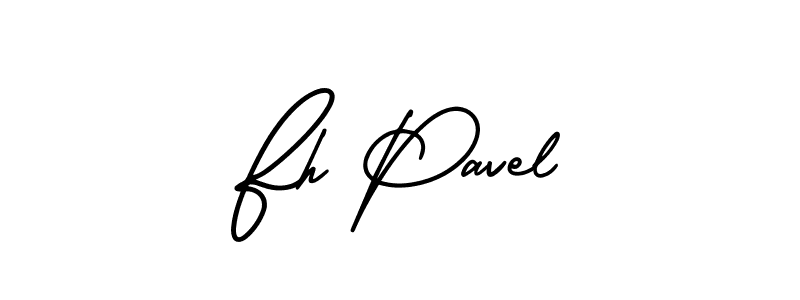 Design your own signature with our free online signature maker. With this signature software, you can create a handwritten (AmerikaSignatureDemo-Regular) signature for name Fh Pavel. Fh Pavel signature style 3 images and pictures png