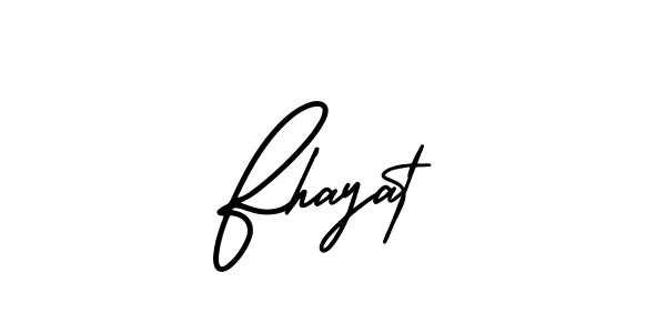 This is the best signature style for the Fhayat name. Also you like these signature font (AmerikaSignatureDemo-Regular). Mix name signature. Fhayat signature style 3 images and pictures png