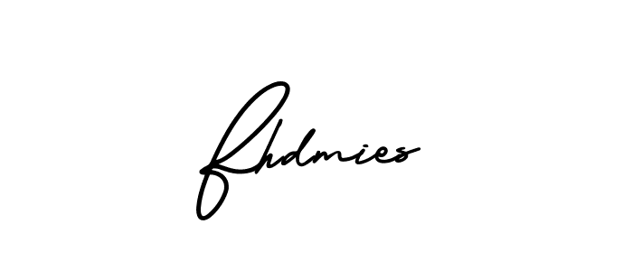 Make a beautiful signature design for name Fhdmies. With this signature (AmerikaSignatureDemo-Regular) style, you can create a handwritten signature for free. Fhdmies signature style 3 images and pictures png