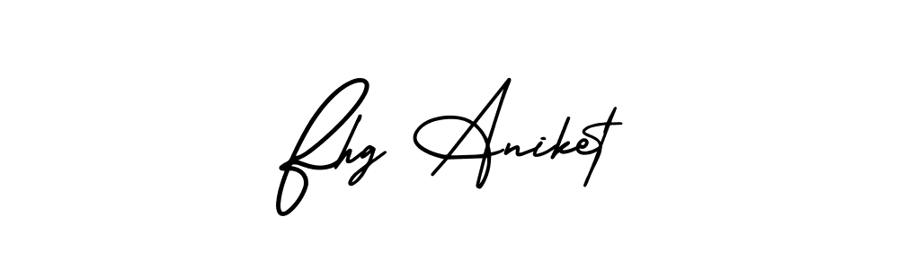 Design your own signature with our free online signature maker. With this signature software, you can create a handwritten (AmerikaSignatureDemo-Regular) signature for name Fhg Aniket. Fhg Aniket signature style 3 images and pictures png