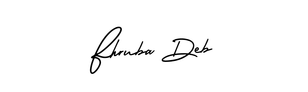 Create a beautiful signature design for name Fhruba Deb. With this signature (AmerikaSignatureDemo-Regular) fonts, you can make a handwritten signature for free. Fhruba Deb signature style 3 images and pictures png