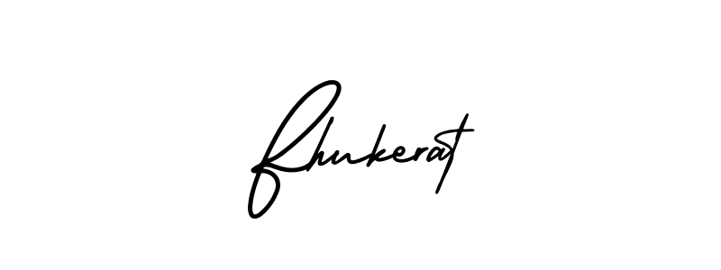 Fhukerat stylish signature style. Best Handwritten Sign (AmerikaSignatureDemo-Regular) for my name. Handwritten Signature Collection Ideas for my name Fhukerat. Fhukerat signature style 3 images and pictures png