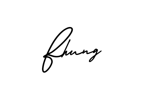 Make a beautiful signature design for name Fhung. With this signature (AmerikaSignatureDemo-Regular) style, you can create a handwritten signature for free. Fhung signature style 3 images and pictures png