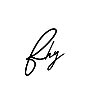 Make a beautiful signature design for name Fhy. With this signature (AmerikaSignatureDemo-Regular) style, you can create a handwritten signature for free. Fhy signature style 3 images and pictures png