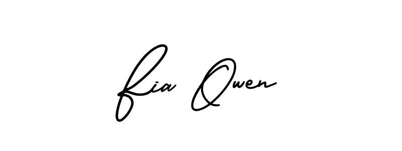 Use a signature maker to create a handwritten signature online. With this signature software, you can design (AmerikaSignatureDemo-Regular) your own signature for name Fia Owen. Fia Owen signature style 3 images and pictures png