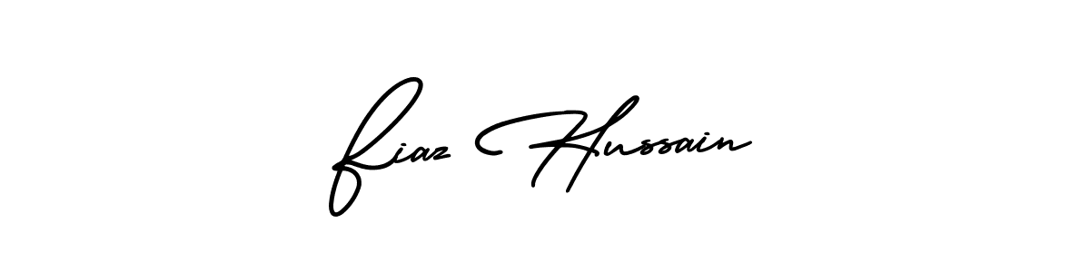 Use a signature maker to create a handwritten signature online. With this signature software, you can design (AmerikaSignatureDemo-Regular) your own signature for name Fiaz Hussain. Fiaz Hussain signature style 3 images and pictures png