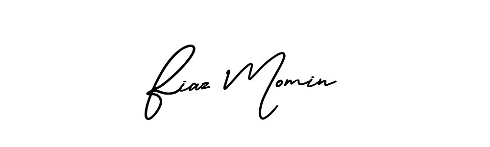 How to make Fiaz Momin signature? AmerikaSignatureDemo-Regular is a professional autograph style. Create handwritten signature for Fiaz Momin name. Fiaz Momin signature style 3 images and pictures png