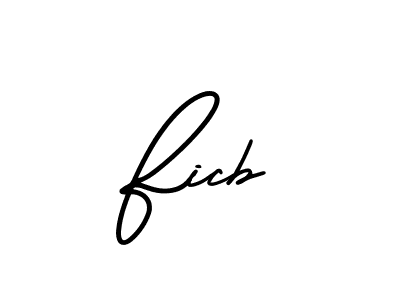 How to make Ficb signature? AmerikaSignatureDemo-Regular is a professional autograph style. Create handwritten signature for Ficb name. Ficb signature style 3 images and pictures png