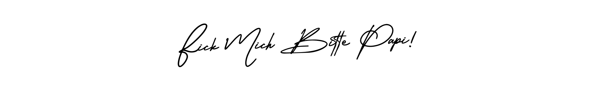 How to make Fick Mich Bitte Papi! signature? AmerikaSignatureDemo-Regular is a professional autograph style. Create handwritten signature for Fick Mich Bitte Papi! name. Fick Mich Bitte Papi! signature style 3 images and pictures png