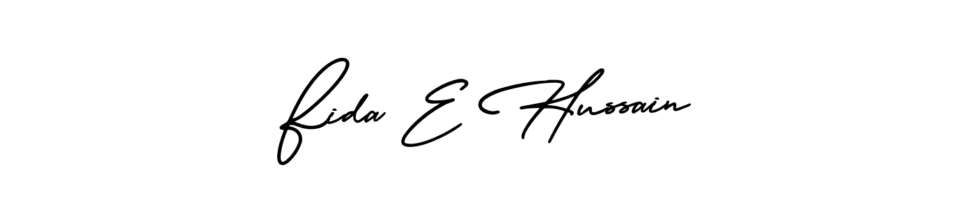 Make a beautiful signature design for name Fida E Hussain. Use this online signature maker to create a handwritten signature for free. Fida E Hussain signature style 3 images and pictures png