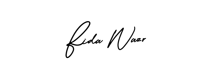 How to make Fida Wazr signature? AmerikaSignatureDemo-Regular is a professional autograph style. Create handwritten signature for Fida Wazr name. Fida Wazr signature style 3 images and pictures png