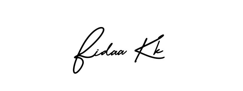 How to Draw Fidaa Kk signature style? AmerikaSignatureDemo-Regular is a latest design signature styles for name Fidaa Kk. Fidaa Kk signature style 3 images and pictures png