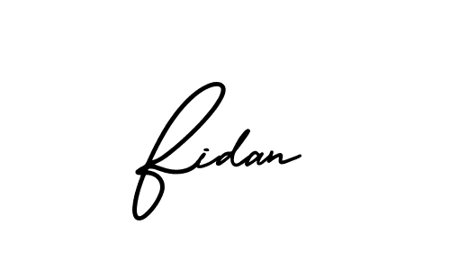 Create a beautiful signature design for name Fidan. With this signature (AmerikaSignatureDemo-Regular) fonts, you can make a handwritten signature for free. Fidan signature style 3 images and pictures png