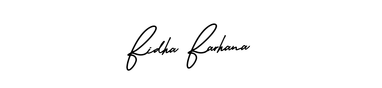 It looks lik you need a new signature style for name Fidha Farhana. Design unique handwritten (AmerikaSignatureDemo-Regular) signature with our free signature maker in just a few clicks. Fidha Farhana signature style 3 images and pictures png