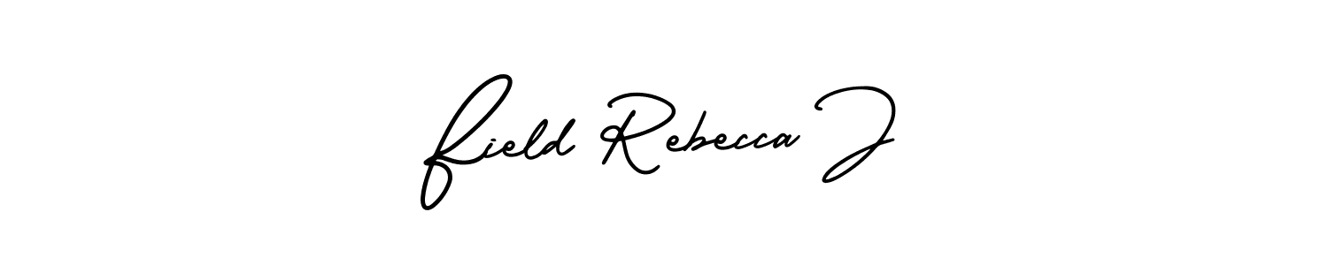Design your own signature with our free online signature maker. With this signature software, you can create a handwritten (AmerikaSignatureDemo-Regular) signature for name Field Rebecca J. Field Rebecca J signature style 3 images and pictures png